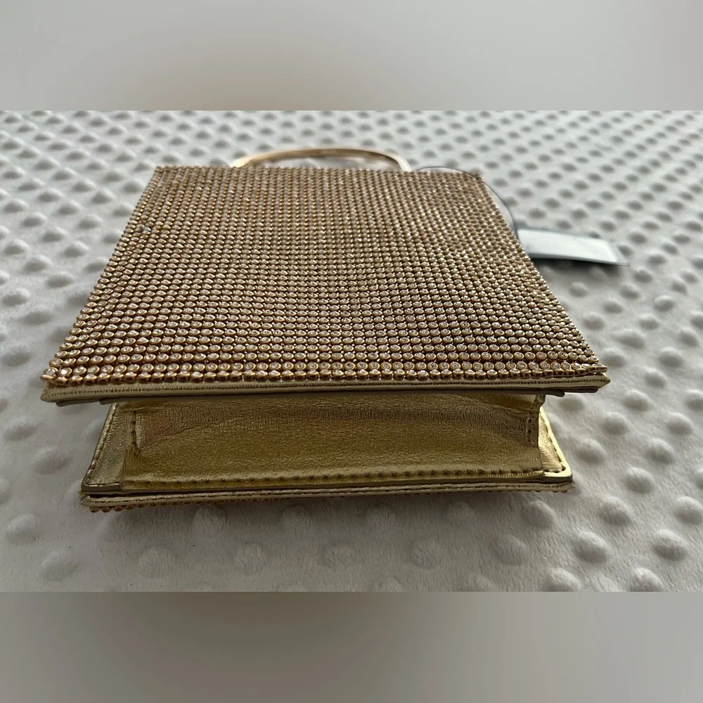 BADGLEY MISCHKA Gold Bejeweled Evening Bag 💛💎✨ - Picture 4 of 12
